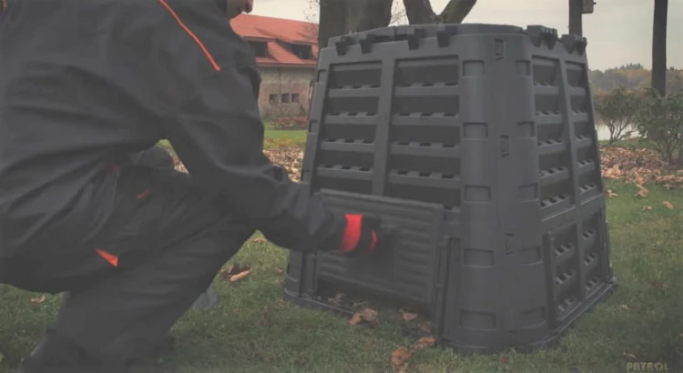 Multi Kompostownik na dzialke 480L czarny Patrol - prezentacja