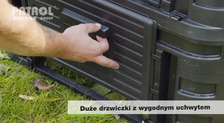 Multi Kompostownik całoroczny 480 litrów Patrol - otwarcie