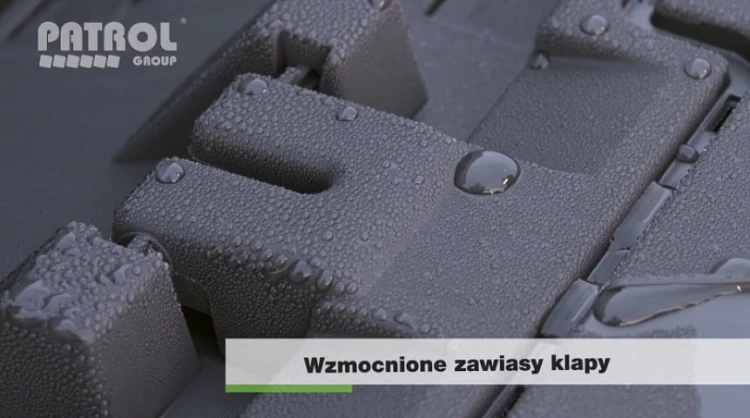 Kompostownik ogrodowy  Patrol 480 litrów - zawiasy klapy