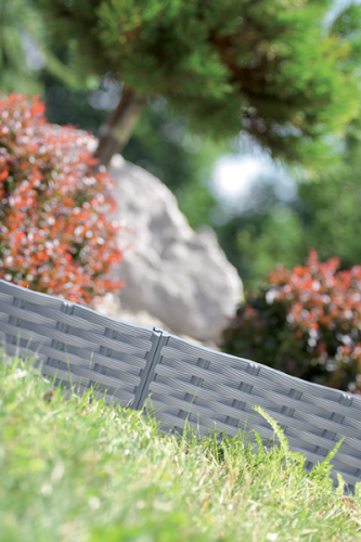 Płotek ogrodowy rattan terakota 3,9 mb Garden Border ogród