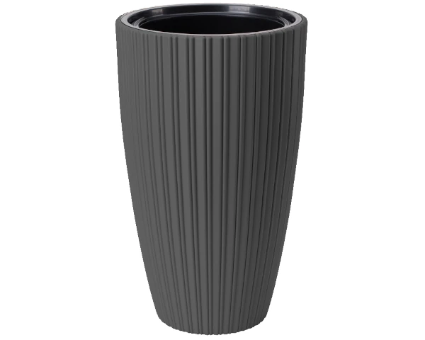 donica wysoka 58 cm antracyt form plastic mika slim