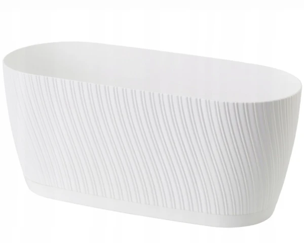 doniczka podluzna biala 27 cm prosperplast mika