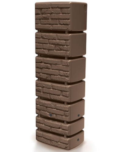 ozdobny zbiornik na deszczowke prosperplast tower brick 350 l brazowy