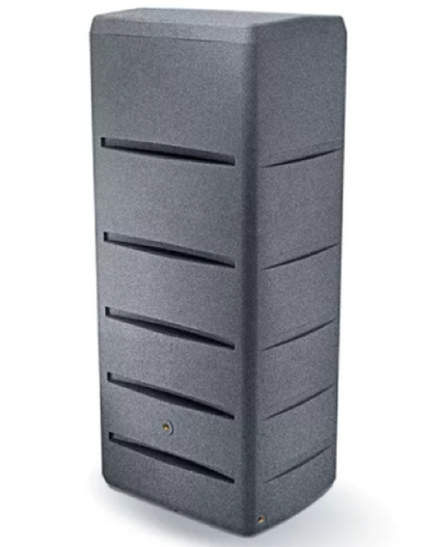 nowoczesny zbiornik na deszczowke prosperplast arves tower 260 l szary