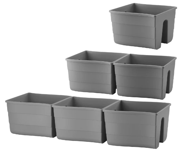 doniczki na balustradę form plastic fala railing