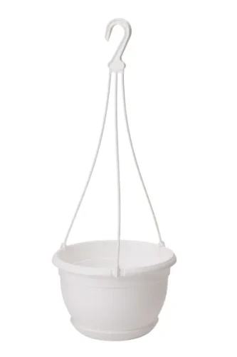 doniczka wiszaca biala form plastic malta 19cm