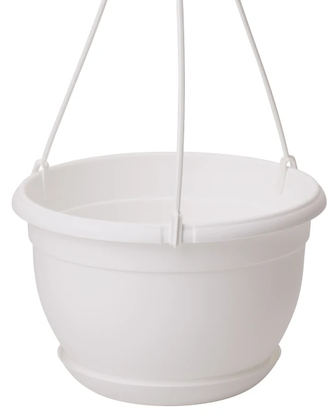 form plastic matla doniczka wiszaca biala 17 cn