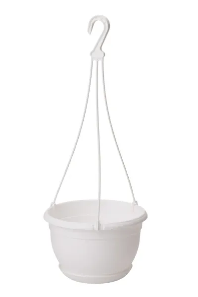 doniczka wiszaca biala form-plastic malta 27cm