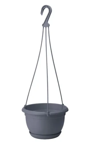 doniczka wiszaca 19 cm antracyt form plastic malta