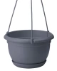 doniczka wiszaca form plastic malta 24 cm antracyt
