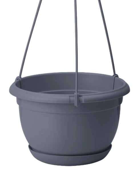 doniczka wiszaca form plastic malta 24 cm antracyt