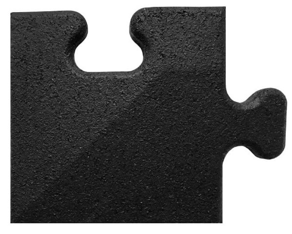 Narożnik do maty do siłowni 15 mm puzzle czarny