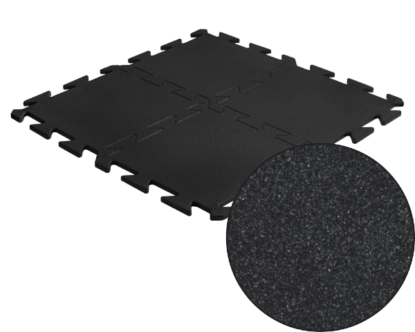 Mata do siłowni 20 mm puzzle czarne 100x100 cm