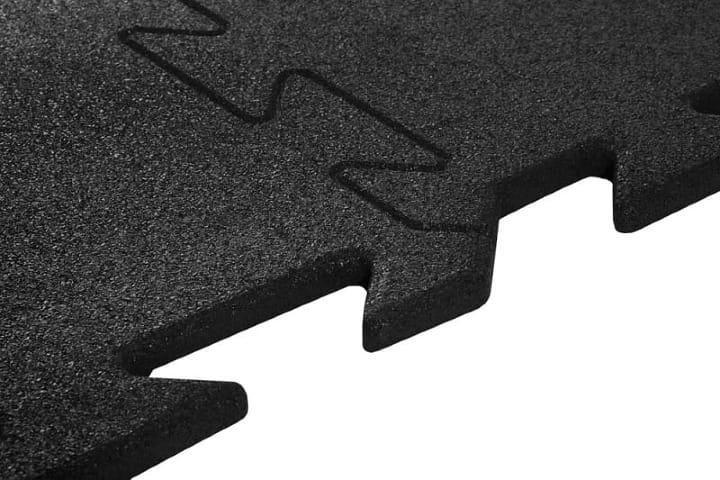 Mata do siłowni 20 mm puzzle czarne 100x100 cm