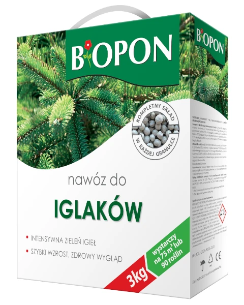 Nawóz do iglaków i drzew iglastych granulowany Bopon, karton 1 kg