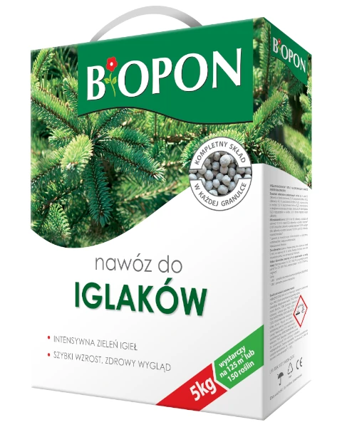 Nawoz do iglakow granulowany 5 kg BIOPON