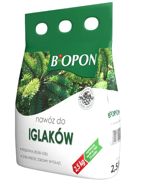 Nawoz do iglaków granulowany 2,5 kg BIOPON.webp