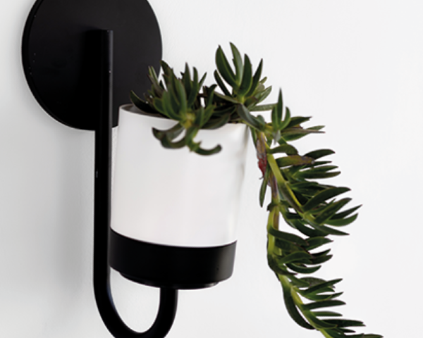 Doniczka wisząca kwietnik ścienny Bloomie Hanger aranżacja