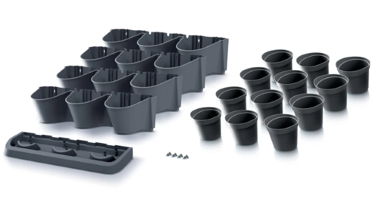 Zielona ściana doniczki 12 x 0,75L ogród werykalny Cascade Garden