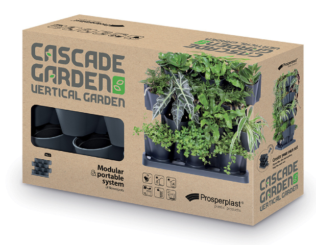 Zielona ściana doniczki 12 x 0,75L ogród werykalny Cascade Garden