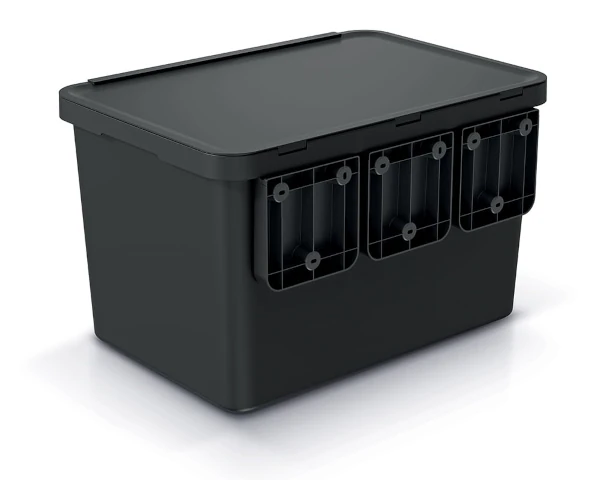 Pojemnik-do-segregacji-smieci-z-koszami-4x10L-czarny-Systema-widok-z-tylu