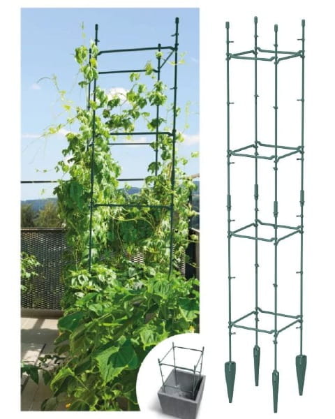 Kwadratowa podpórka do roślin dedykowana do doniczek z serii Sierra oraz Madera