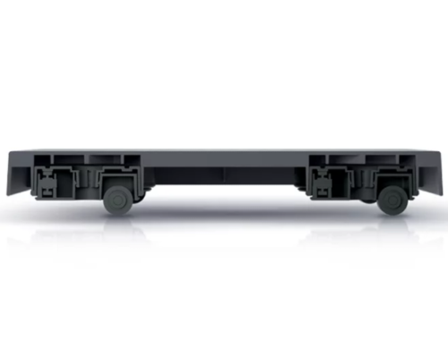 Podstawa pod donicę z kółkami 39 cm kwadrat terakota