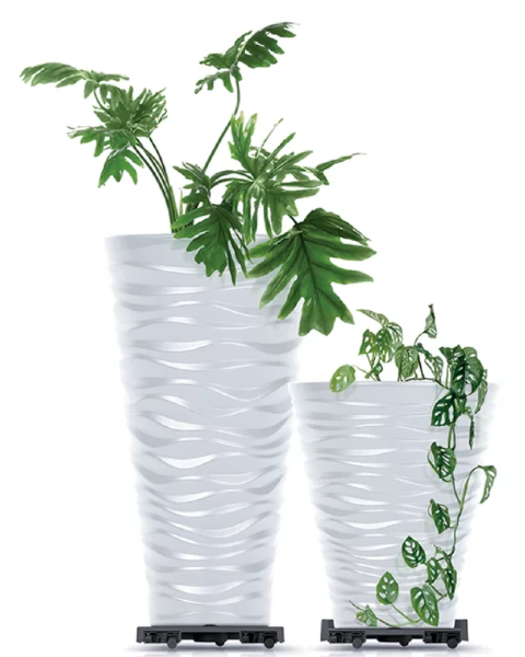 Podstawa na kółkach pod doniczkę 44,6cm okrągła antracyt