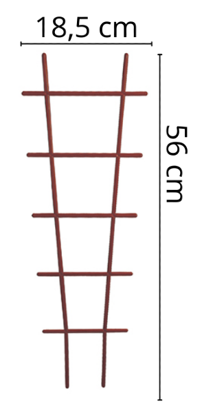 Drabinka do kwiatów podpórka brąz 56 cm Drab wymiary