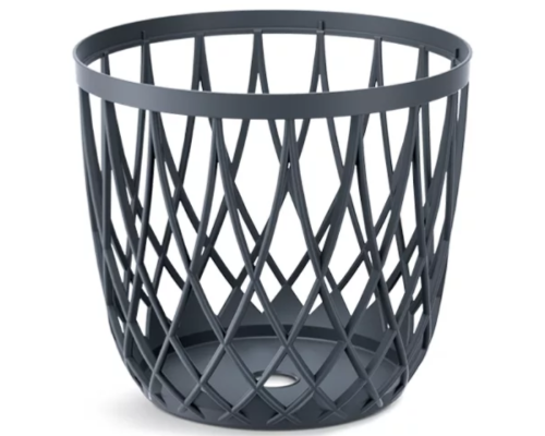 Kosz okrągły stolik 20L wielofunkcyjny antracyt Uniqubo