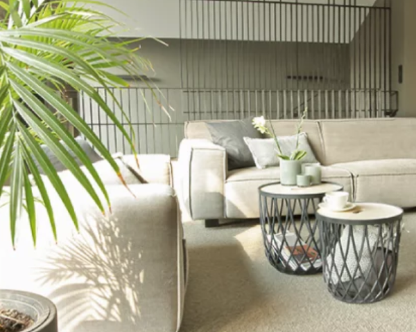 Kosz stolik z pokrywą 20 litrów wielofunkcyjny szary Uniqubo