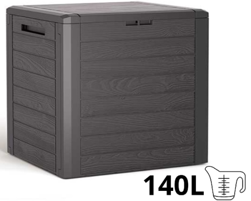 Skrzynia ogrodowa brązowa 140L Woodebox