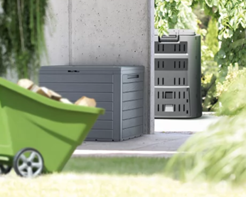 Skrzynia ogrodowa antracyt 140 litrów Woodebox