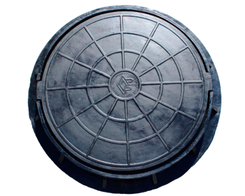 Właz kanalizacyjny + kołnierz czarny 60 cm 1,5 tony czarny