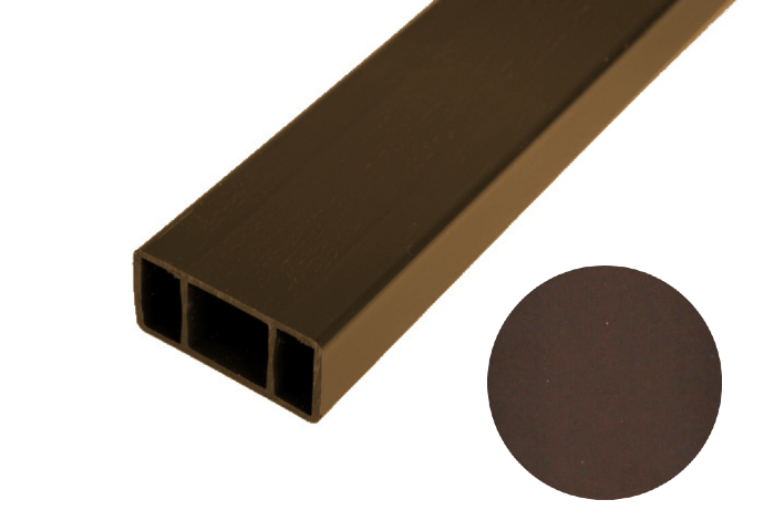 Sztacheta PVC 200 cm 54 x 27 mm ciemny brąz