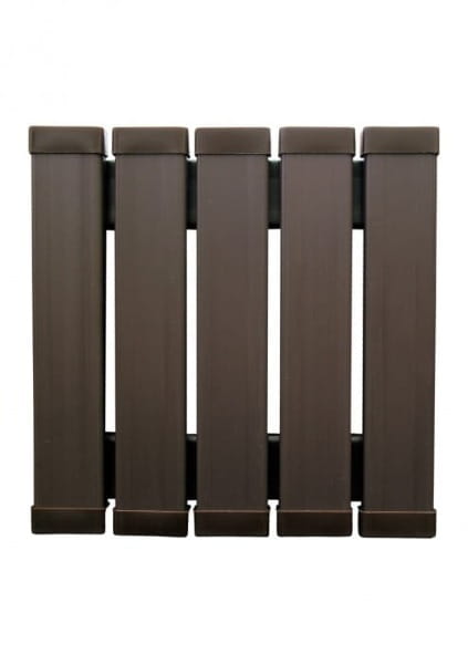 Sztacheta plastikowa ciemny brąz przykładowe zastosowanie