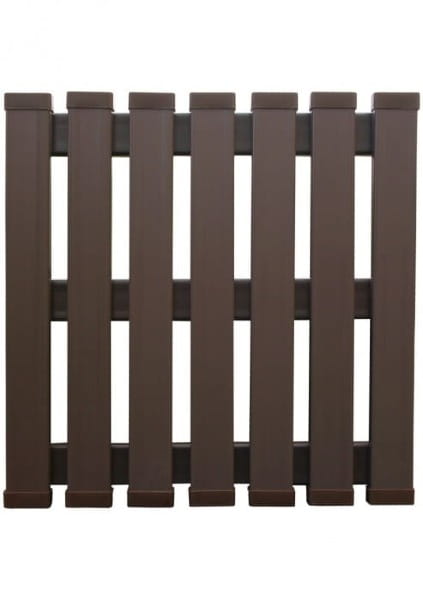 Sztacheta plastikowa ciemny brąz przykładowe zastosowanie