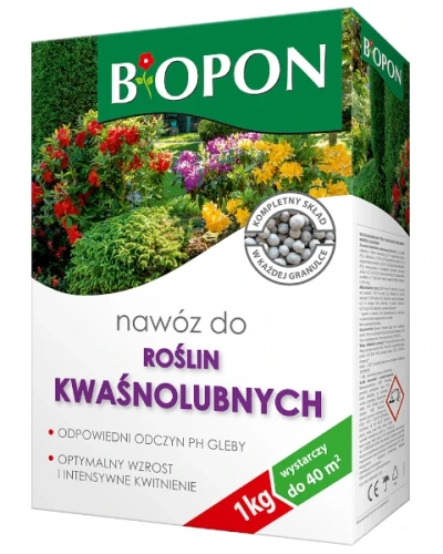 Nawóz do roślin kwasolubnych BIOPON 1 kg granulowany