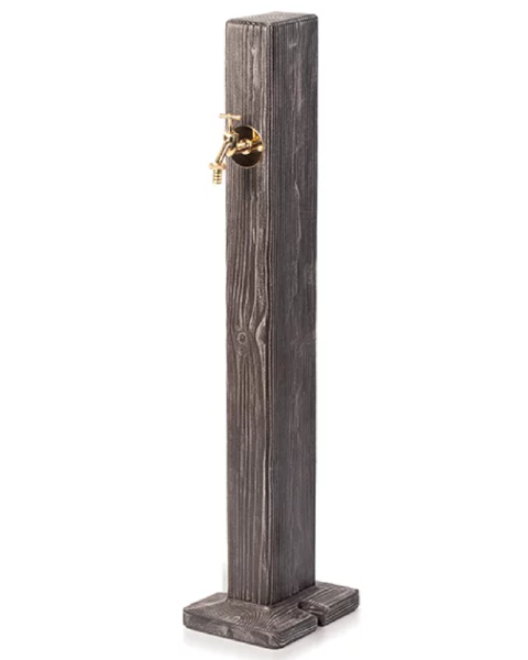 Słupek ogrodowy hydrant z kranikiem 100cm imitacja drewna Tanker Forest