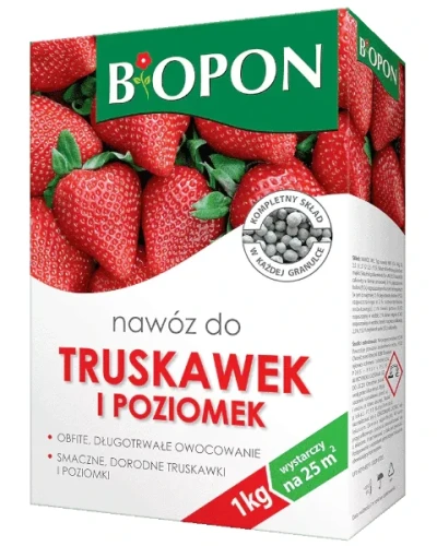 Nawóz granulowany do truskawek i poziomek Bopon, karton 1 kg