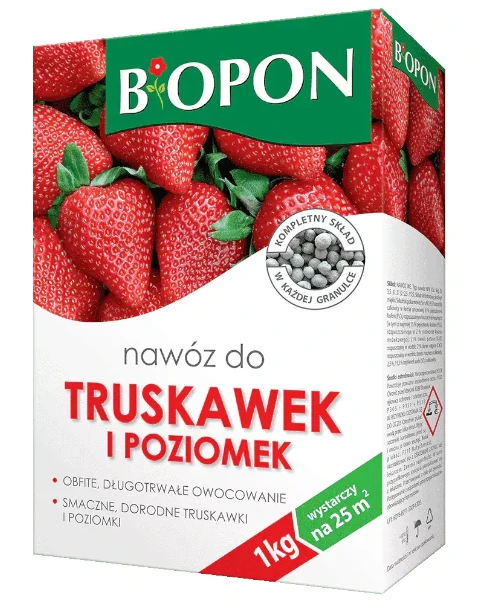 Nawóz granulowany do truskawek i poziomek Bopon, karton 1 kg