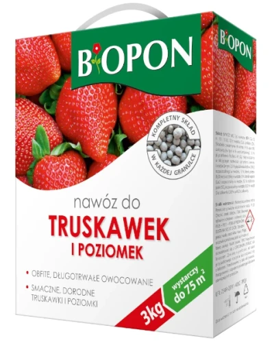 Nawoz do truskawek i poziomek 3 kg BIOPON