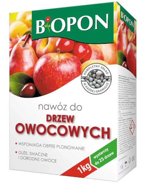 Nawoz do drzew owocowych BIOPON 1 kg granulowany
