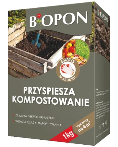 Biologiczny komposter - przyspieszacz kompostowania Bopon, karton 1 kg