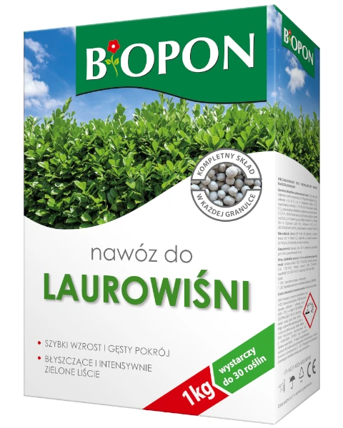 Wzmacniający nawóz do laurowiśni Bopon, karton 1 kg