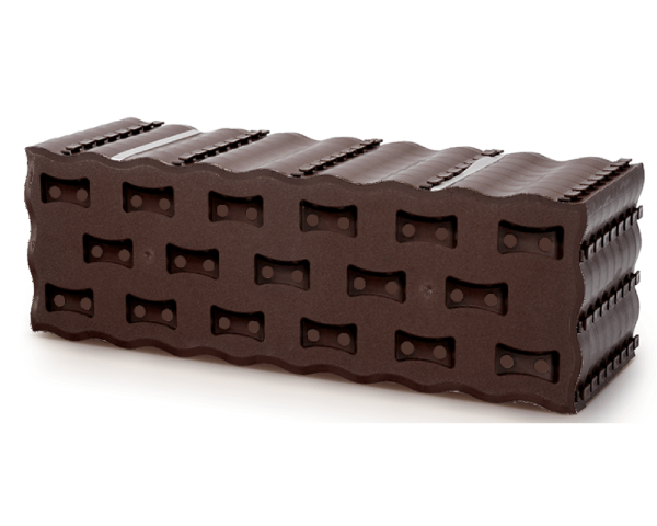 Płytka kratka ogrodowa chodnikowa brąz 8 szt 1m² Pad.png