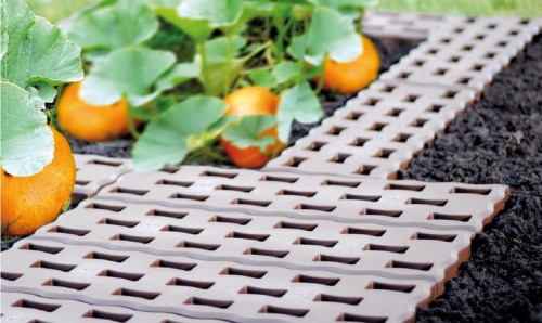 Płytka kratka ogrodowa chodnikowa brąz 8 szt 1m² Pad