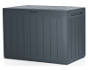 Schowek na balkon taras czarna skrzynia 78 x 43 x 55 cm Boardebox