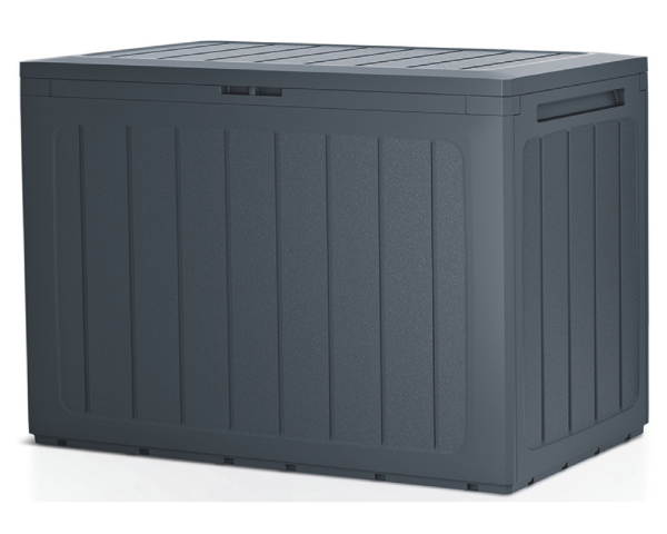 Schowek na balkon taras czarna skrzynia 78 x 43 x 55 cm Boardebox