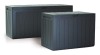 Czarna skrzynia balkonowa ogrodowa 116 x 43 x 55 cm Boardebox